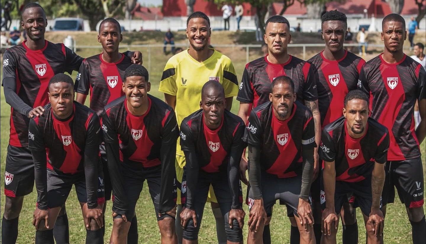 Craig Martin in Hope FC starting XI against Maties FC