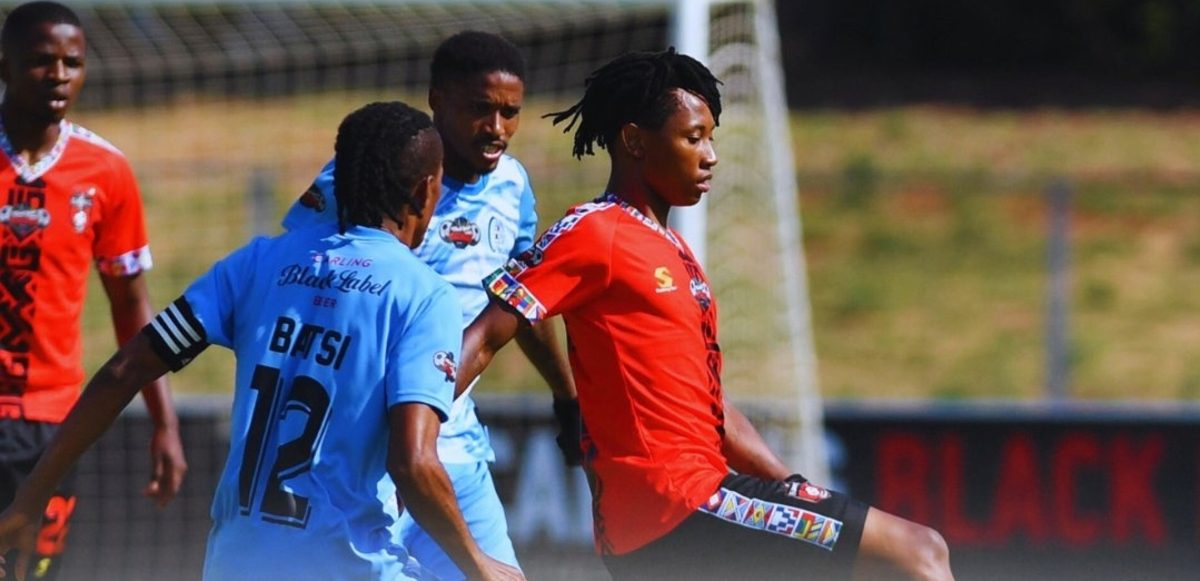 Orbit College FC in a match TS Galaxy