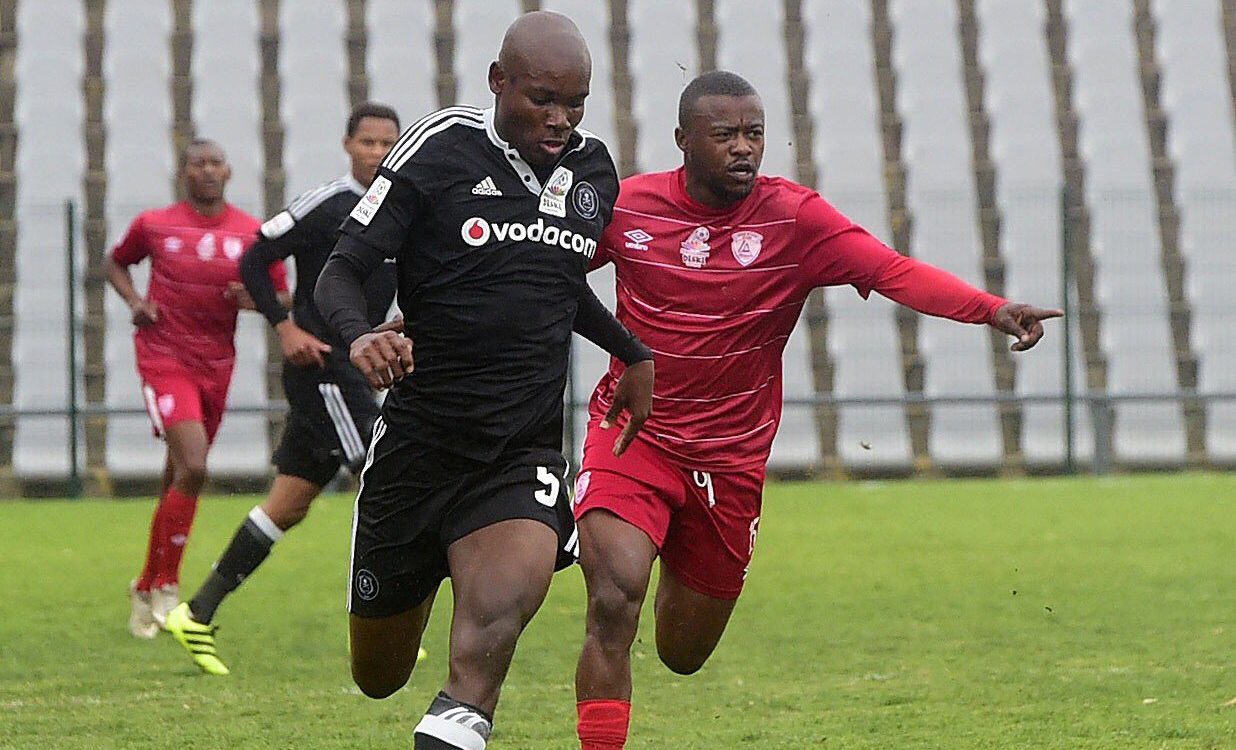 Tercious Malepe in action for Orlando Pirates DDC