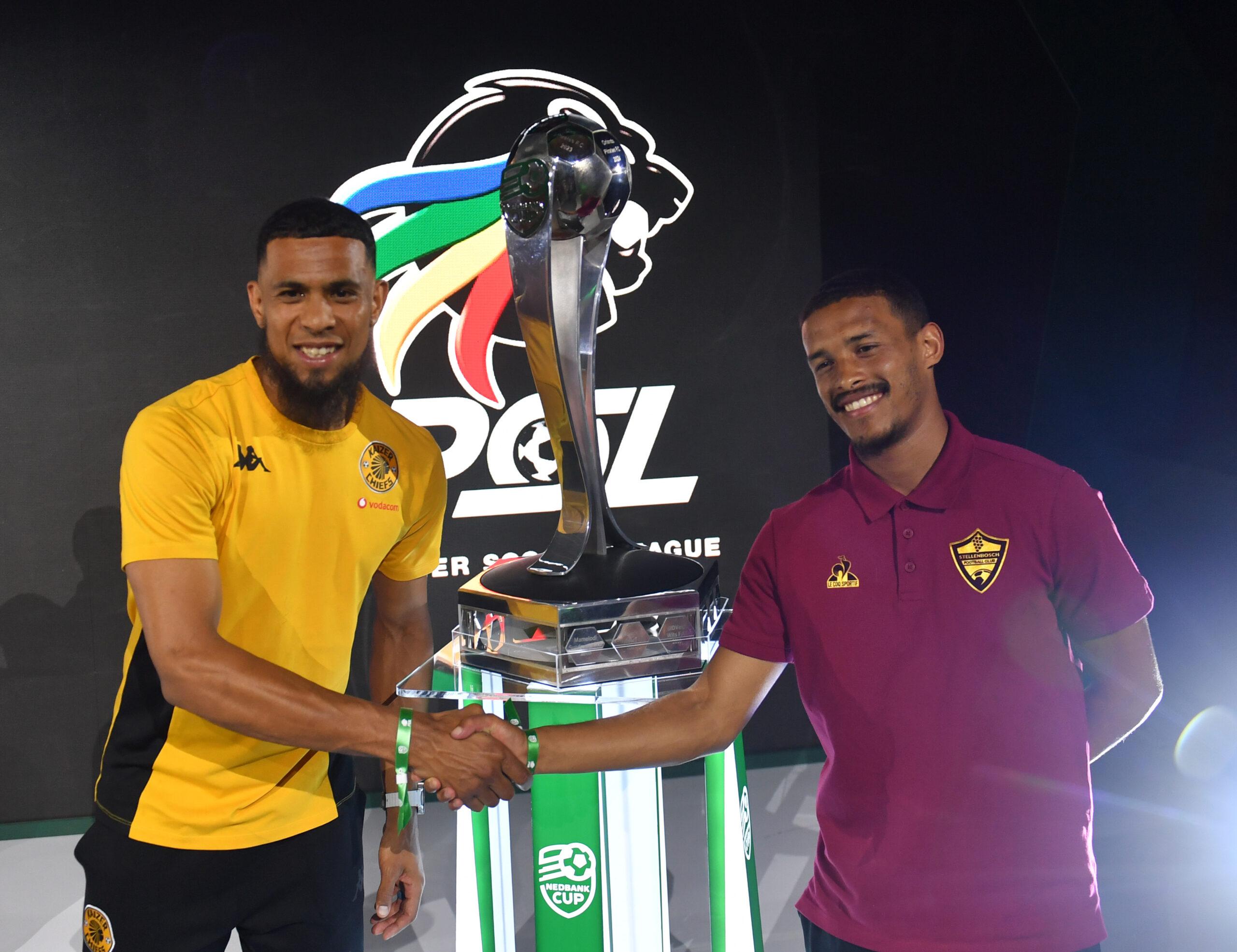 Brandon Petersen and Devin Titus at the Nedbank Cup launch