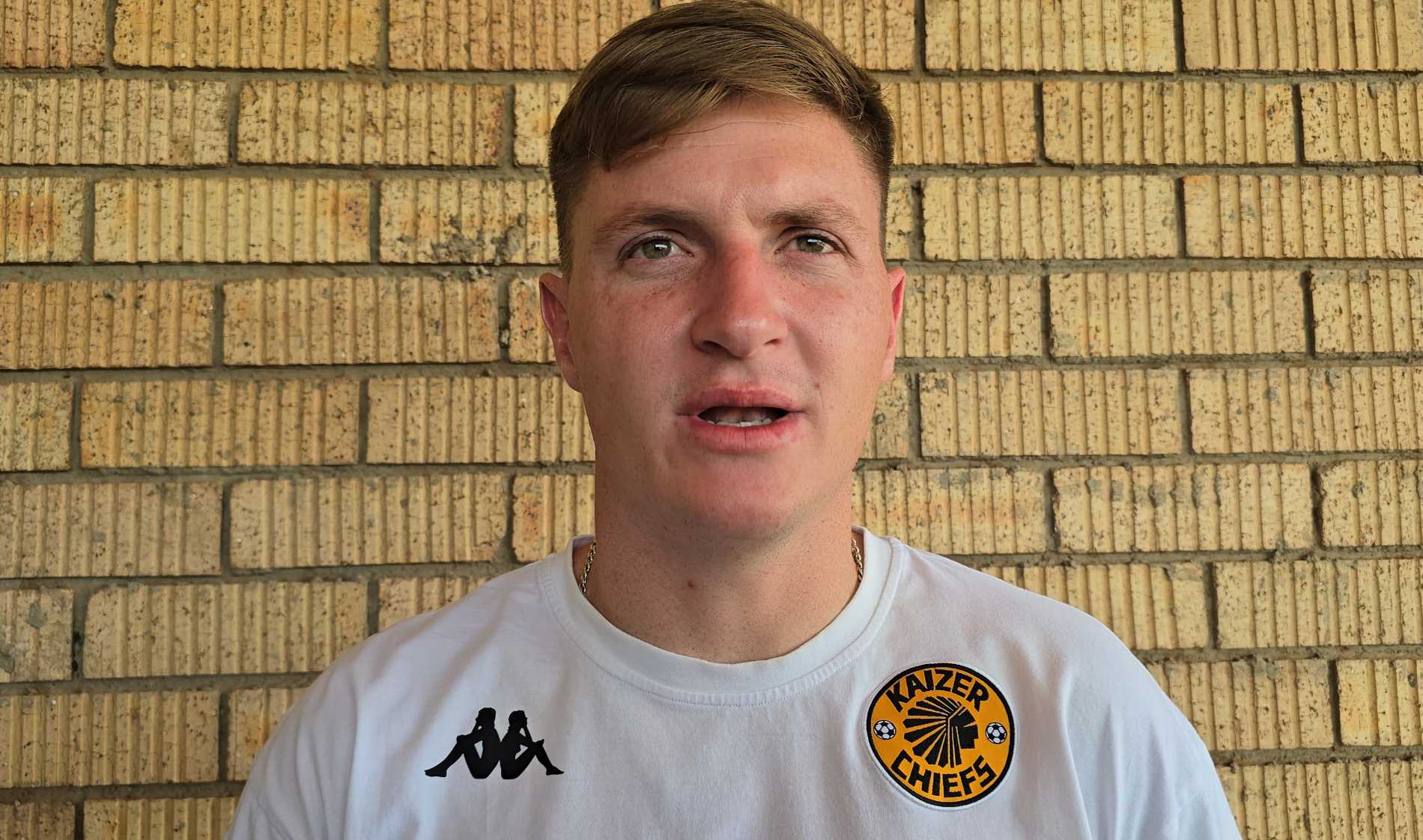 Bradley Cross speaking to the media in Giyani, Limpopo