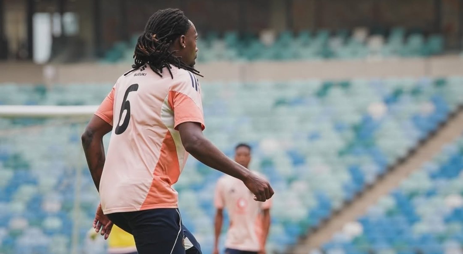 Olisa Ndah at Orlando Pirates training