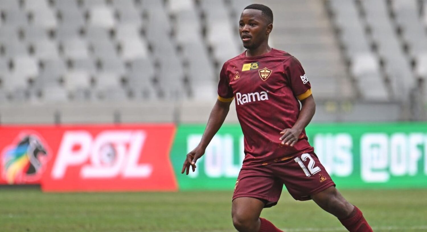 Thato Khiba in action for his former club Stellenbosch FC