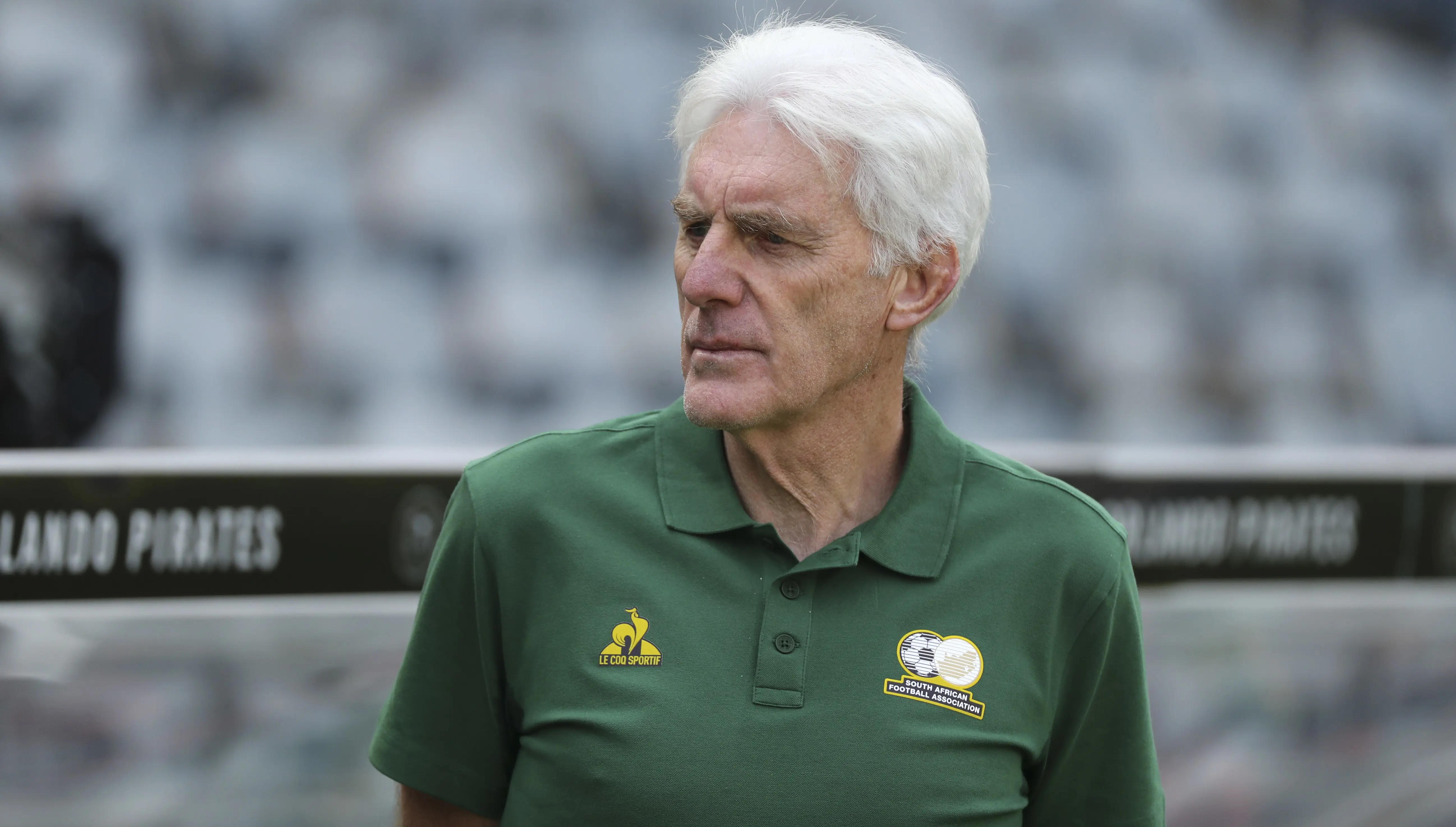 Hugo Broos of Bafana Bafana during a game