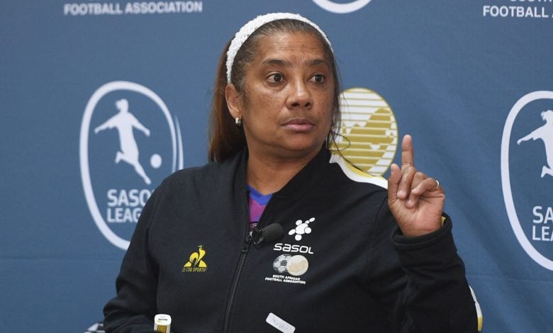 Banyana Banyana head coach Desiree Ellis at Sasol League workshop