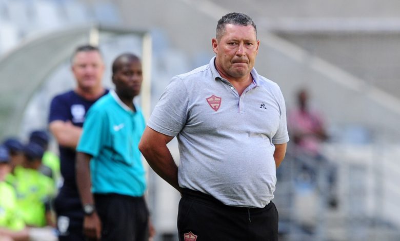 Steve Barker on the touchline observing his players