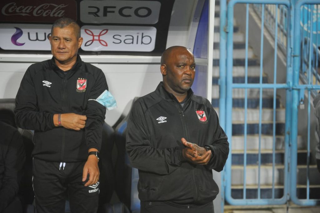 Cavin Johnson and Pitso Mosimane during their time at Al Ahly