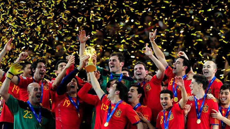 Spain celebrate 2010 World Cup triumph in South Africa, EUFA.