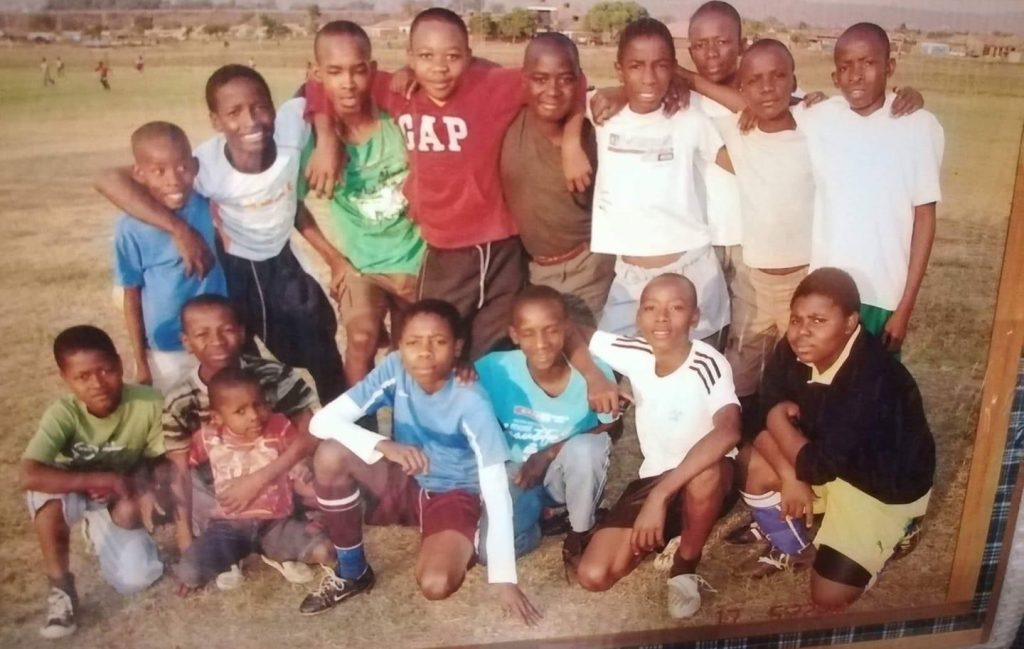 SECOND FROM THE LEFT: Young Mashego was in the habit of breaking windows