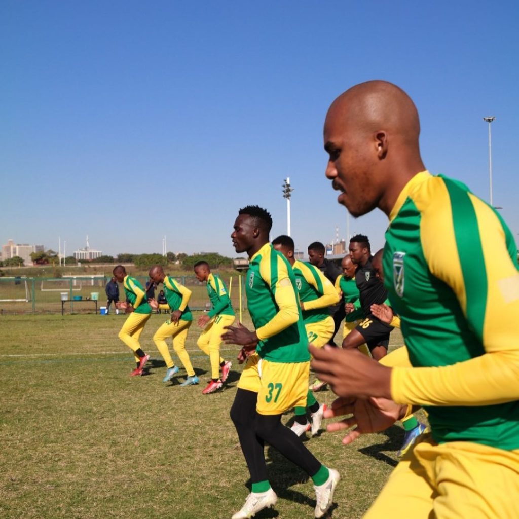 Arrows players during a training session 