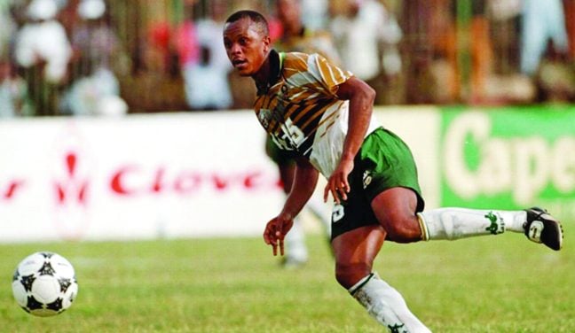 Doctor Khumalo during his Bafana Bafana days