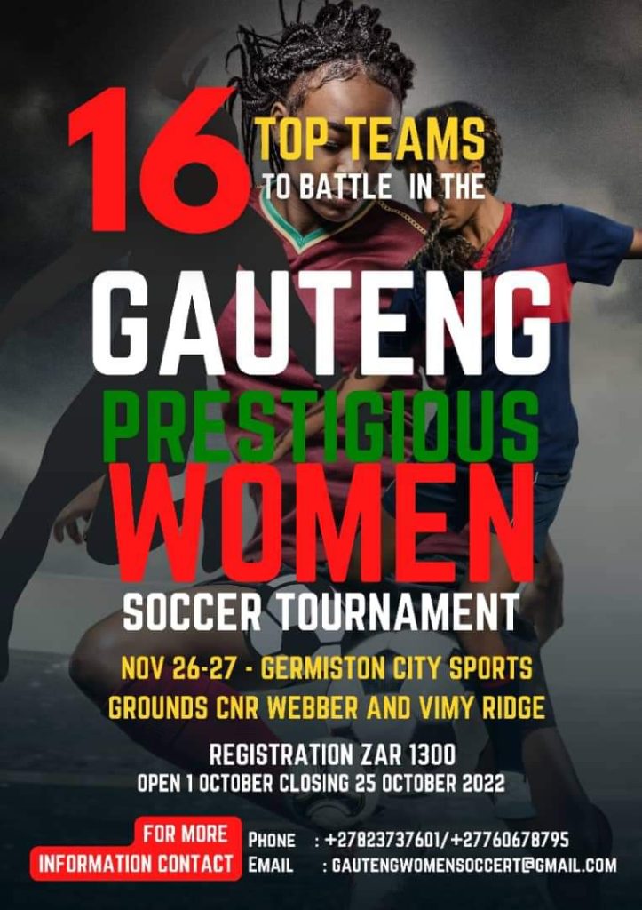  Gauteng Prestigious Women Soccer Tournament [GWST] poster 