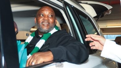 Pitso Mosimane on his arrival in Saudi Arabia