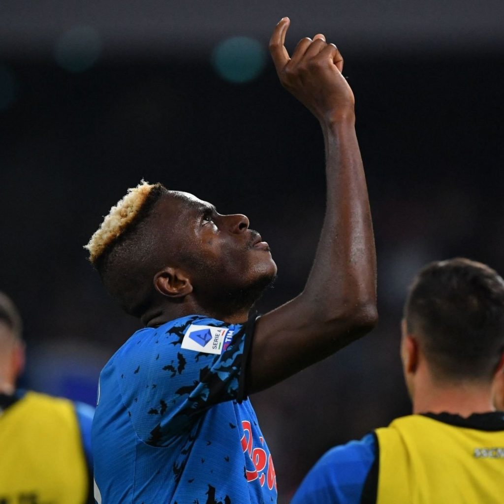 Victor Osimhen was on target for Napoli
