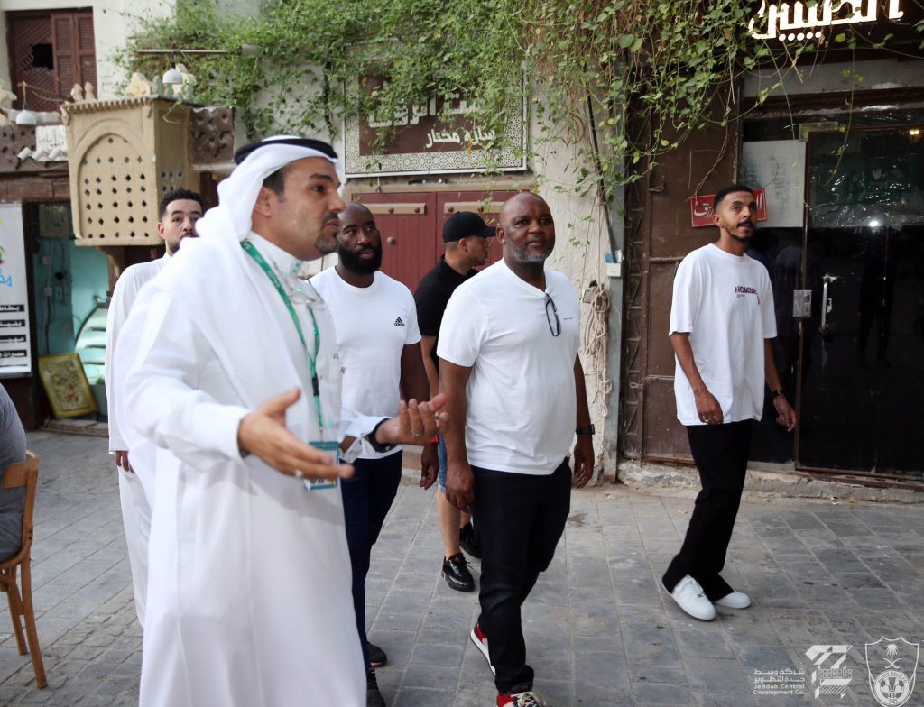 Mosimane was taken on a tour of Jeddah