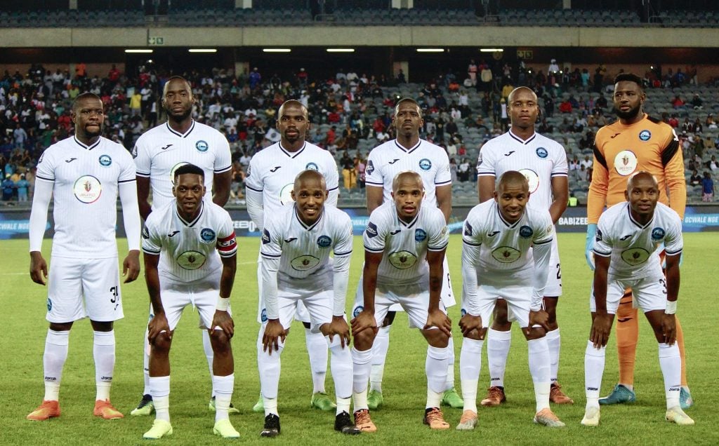 Richards Bay posing for a picture ahead of a DStv Premiership game. 