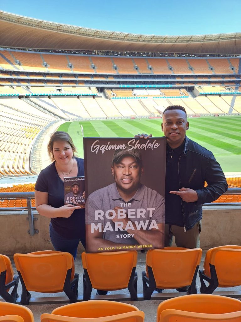 With Mandy Wiener who penned the Marawa book