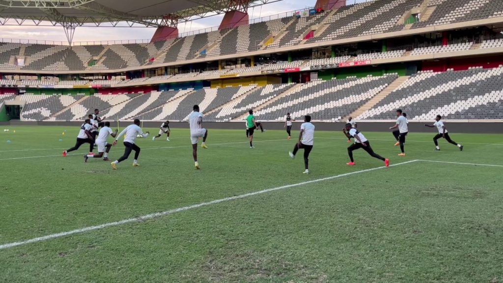 Bafana Bafana training at Mbombela Stadium