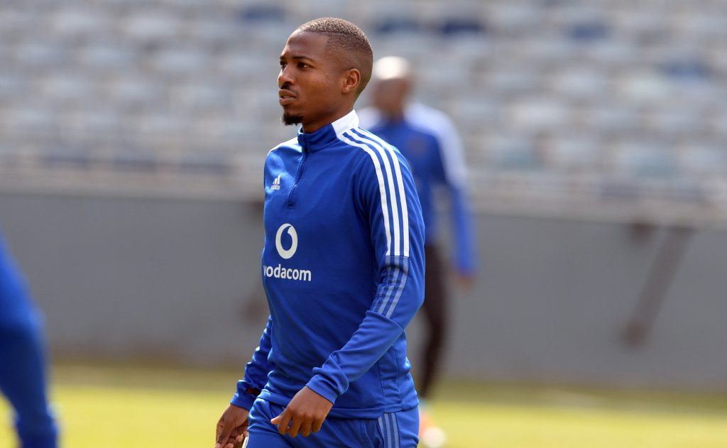 Bandile Shandu of Orlando Pirates during the club's media open day at Orlando Stadium 