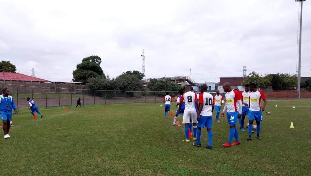 Bizana Pondo Chiefs team in a training session 