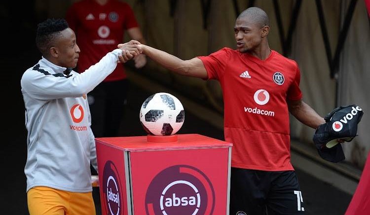 Ekstein and Qalinge during their days at Chiefs and Pirates respectively 