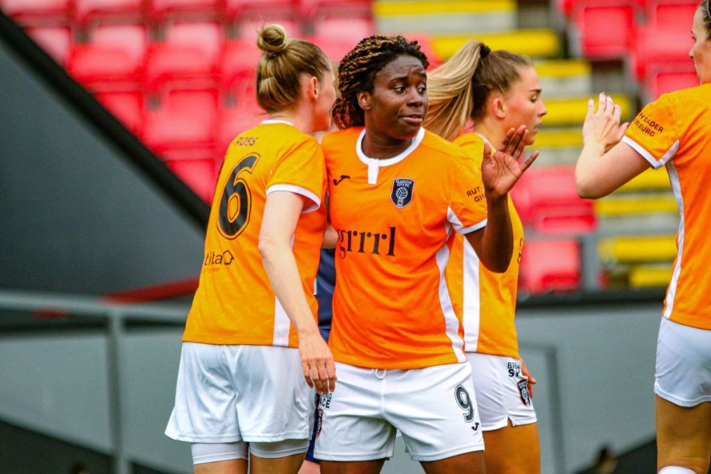 Ode Fulutudilu in action during her time at Glasgow City