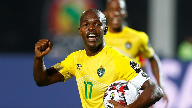 Musona in action for Zimbabwe 