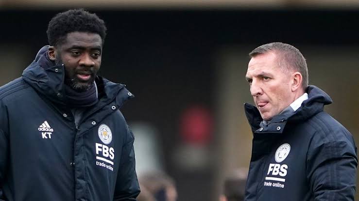 Kolo Toure and Brendan Rodgers during their stint at Leicester City