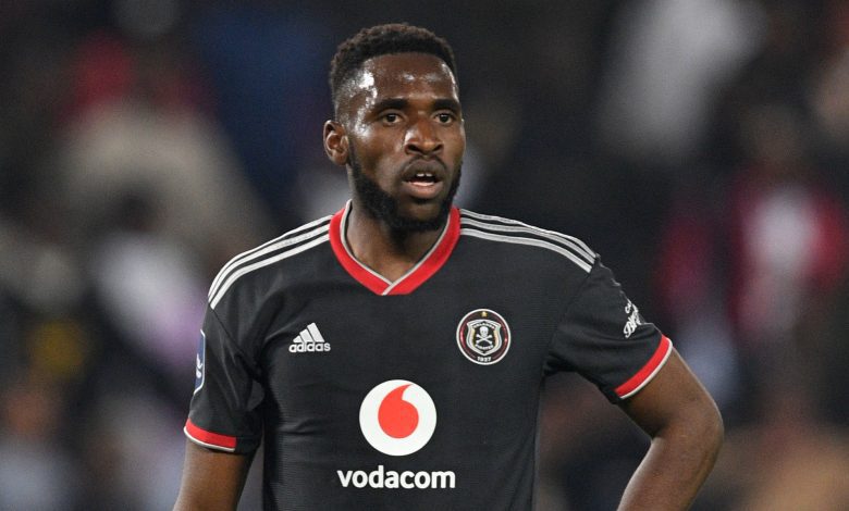 Fortune Makaringe in action for Pirates in a league game