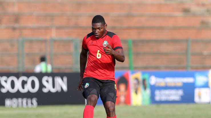 Manuel Kambala in action for his nation, Mozambique 