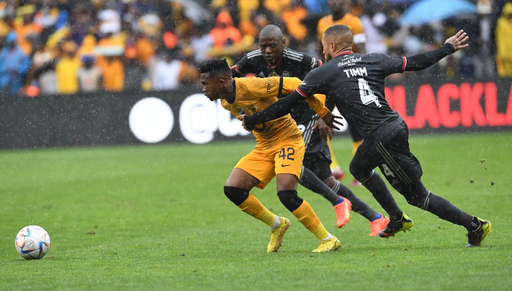 Mduduzi Shabalala of Kaizer Chiefs in action against Orlando Pirates in the Carling Cup 