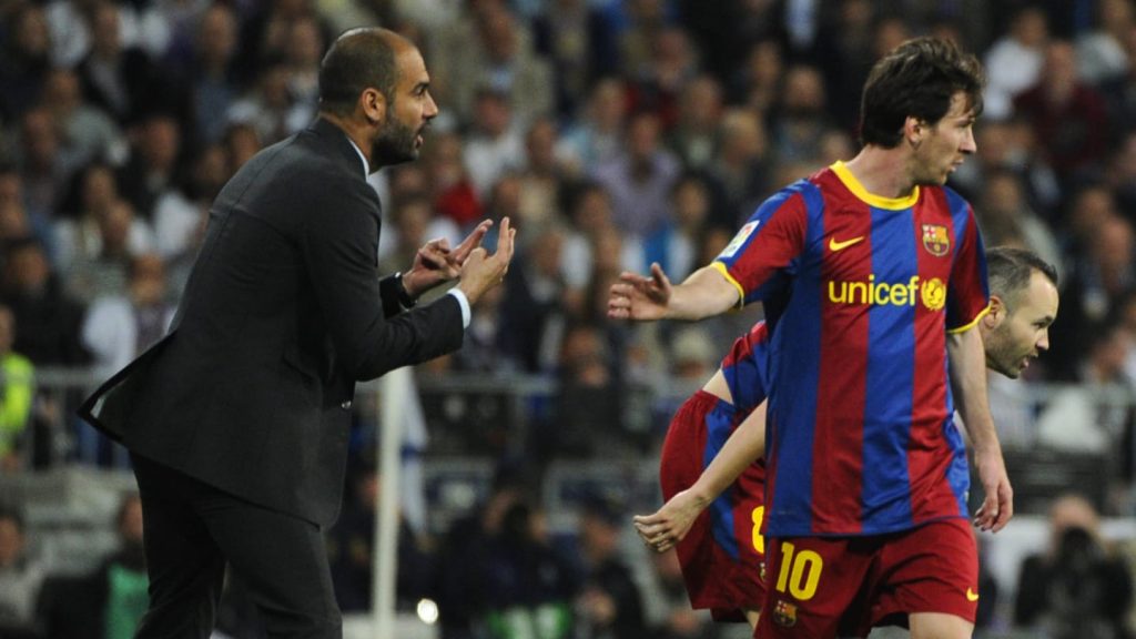 Messi says he enjoyed his time under Pep Guardiola