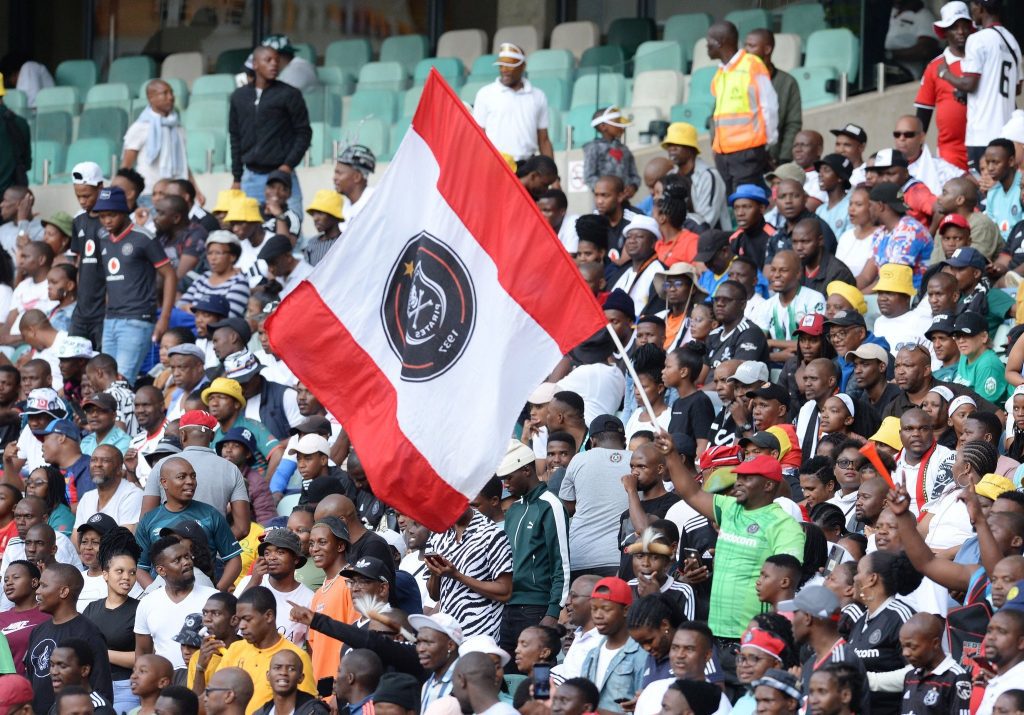 Orlando Pirates before the start of the MTN8 final between Bucs and AmaZulu at Moses Mabhida Stadium in Durban