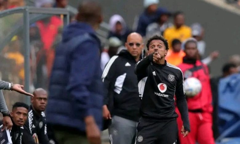 Mamelodi Sundowns coach Rulani Mokwena has explained the reasons behind his heated exchange with Orlando Pirates striker Kermit Erasmus on the touchline in the Carling Cup final at FNB Stadium on Saturday evening.