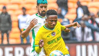 Mamelodi Sundowns are through to the Carling Cup final after thrashing AmaZulu 3-0 at a chilly FNB Stadium on Saturday morning in Soweto.