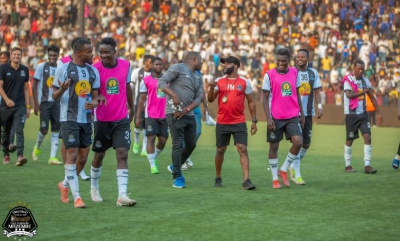 TP Mazembe claim they are stranded in Durban because their six players' passports went missing on Wednesday during the CAF Confederation Cup match against Royal AM.