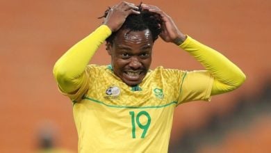 Percy Tau is out of the Bafana Bafana squad