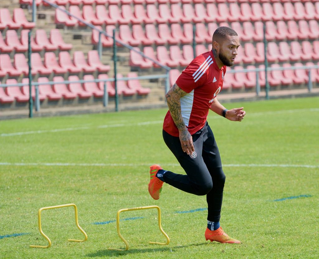 Timm training at the Rand Stadium ahead of the MTN8 final in Durban