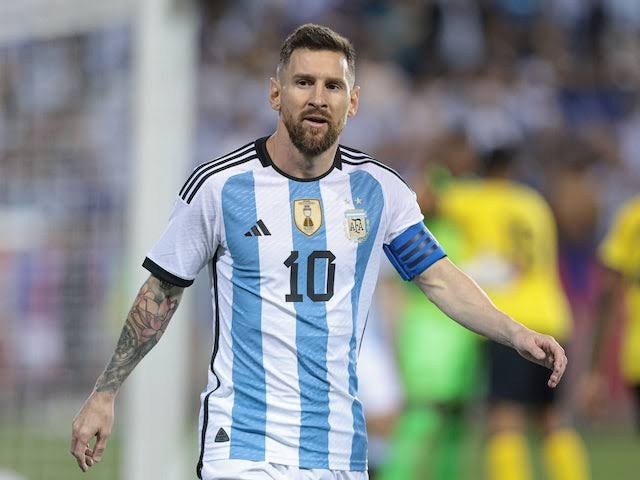 Argentina captain Messi in action for his nation