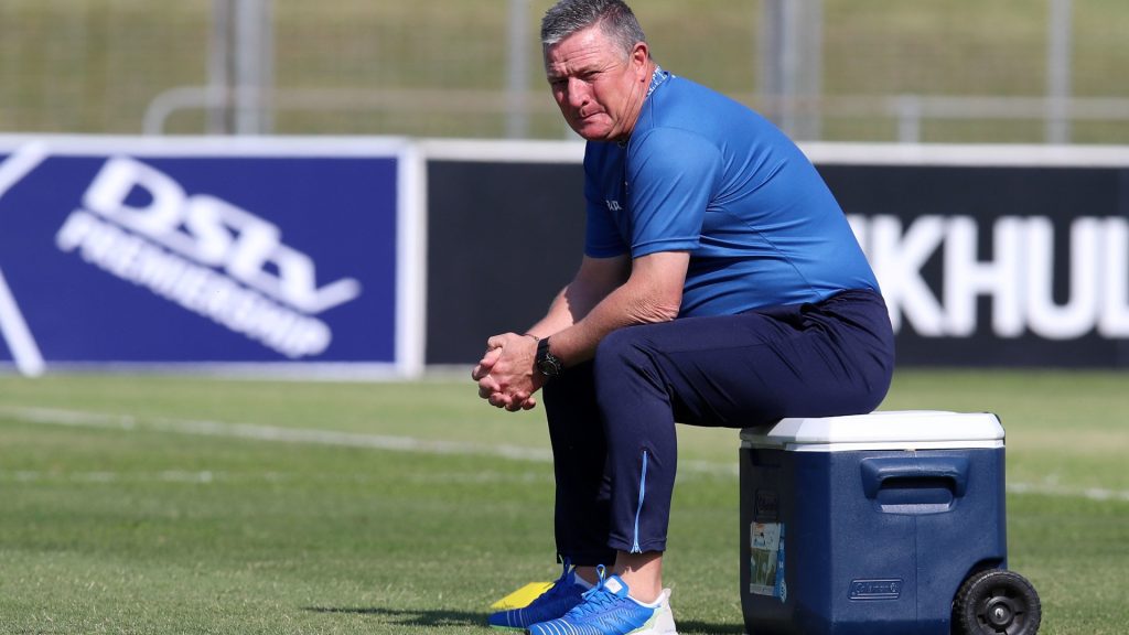 SuperSport United head coach Gavin Hunt