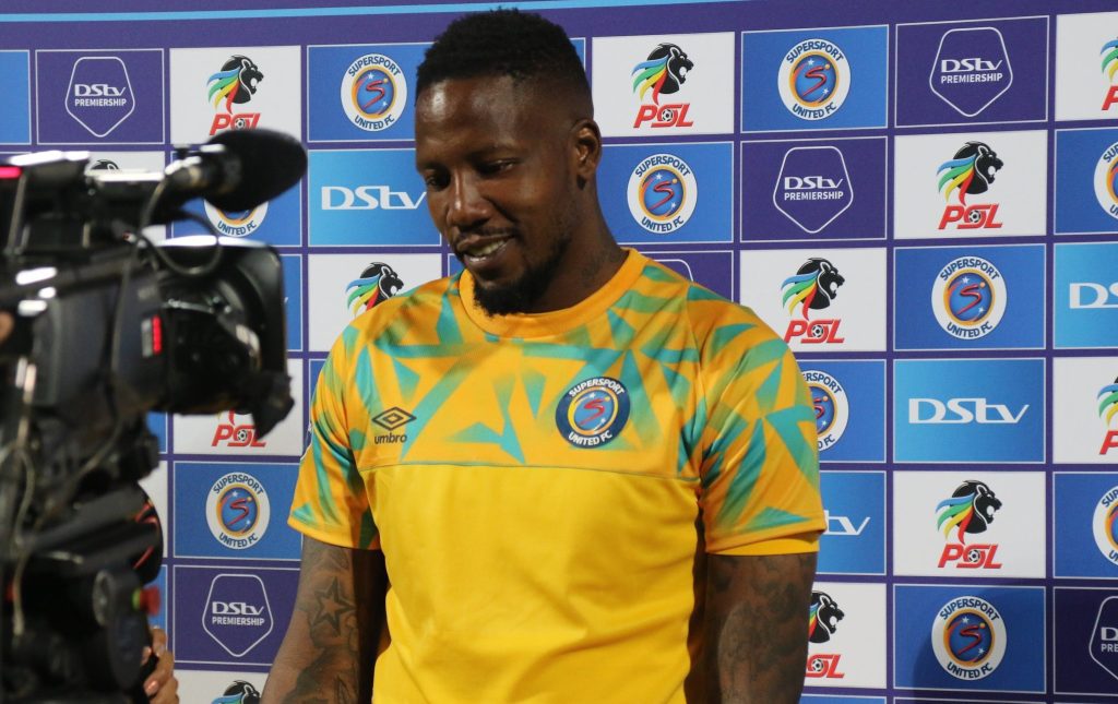 George Chigova of  SuperSport United during an interview with SuperSport TV