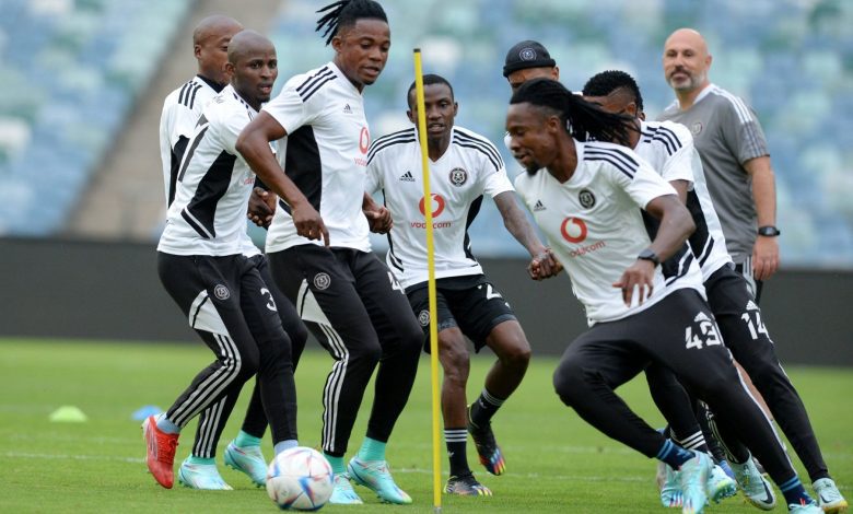 Pirates players during a training session