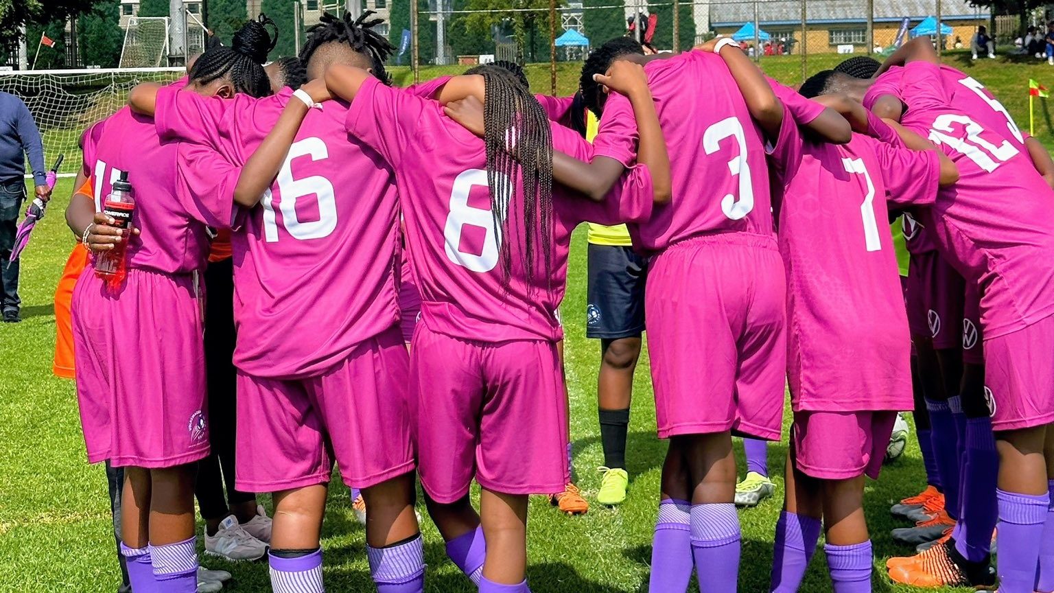 Mamelodi Sundowns Ladies youth side at a training session. 