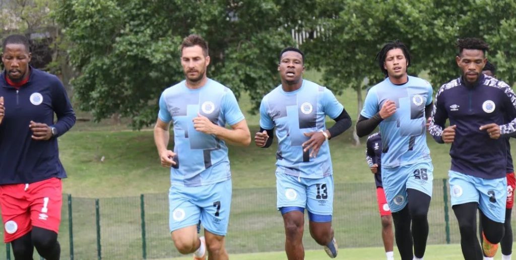 SuperSport United during a training session 