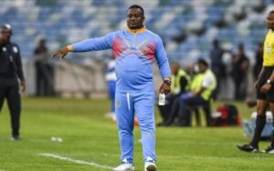 Royal AM co-coach Abram-Nteo giving instructions to his players