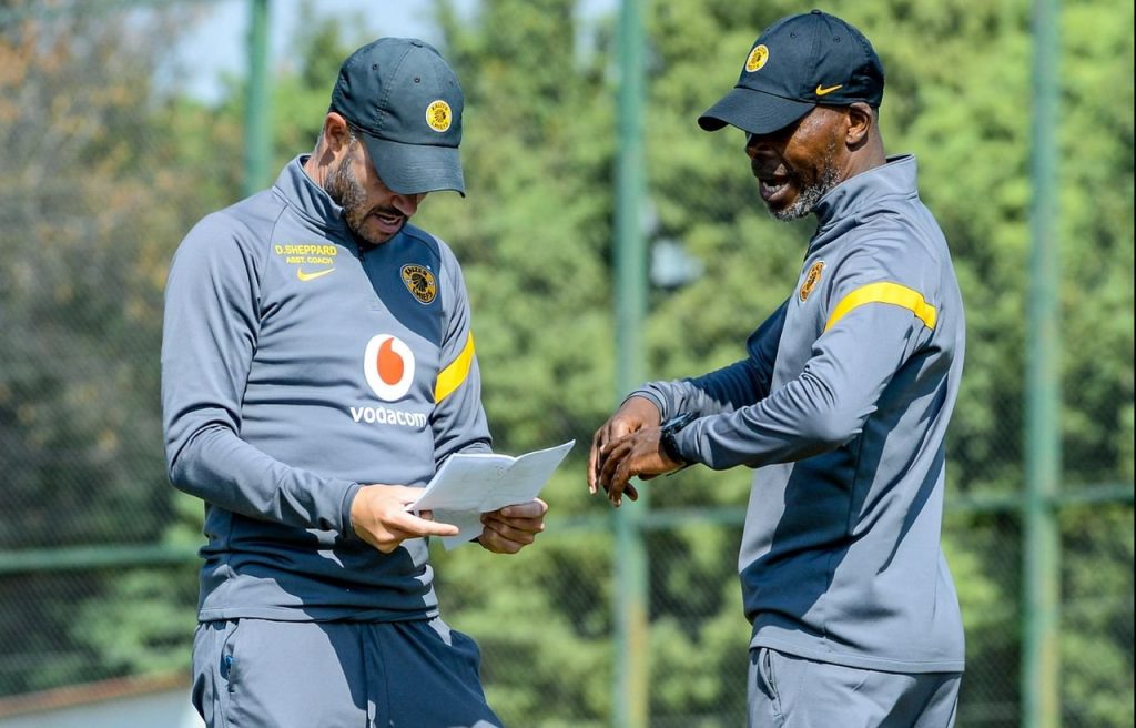 Kaizer Chiefs coach Arthur Zwane with his assistant coach
