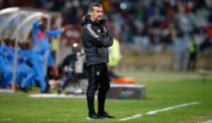 Jose Riveiro (Head Coach) of Orlando Pirates during a the DStv Premiership match.