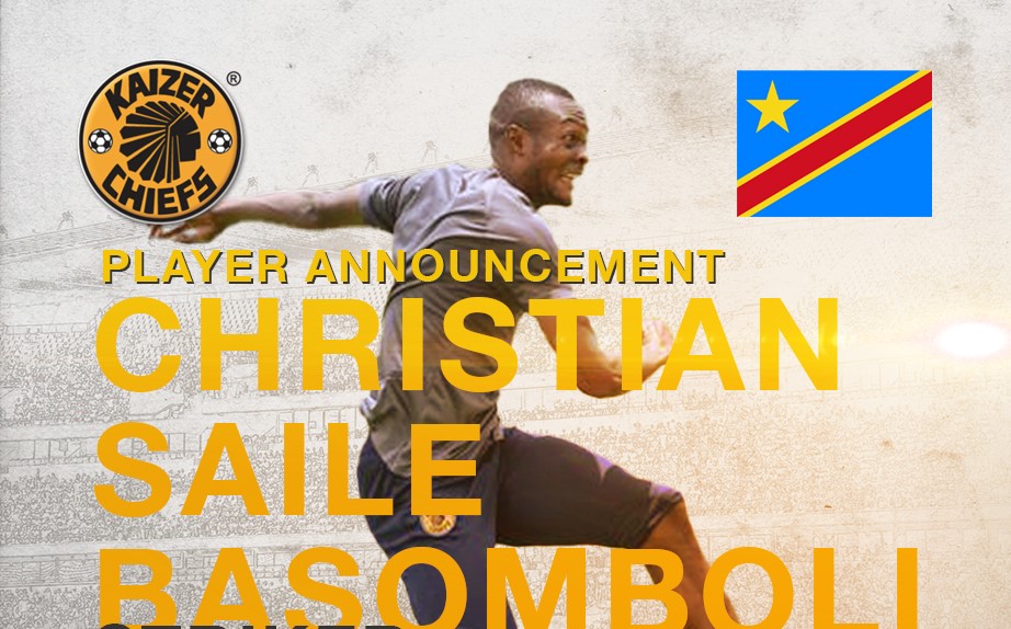 Kaizer Chiefs new striker, Christian Saile Basomboli 