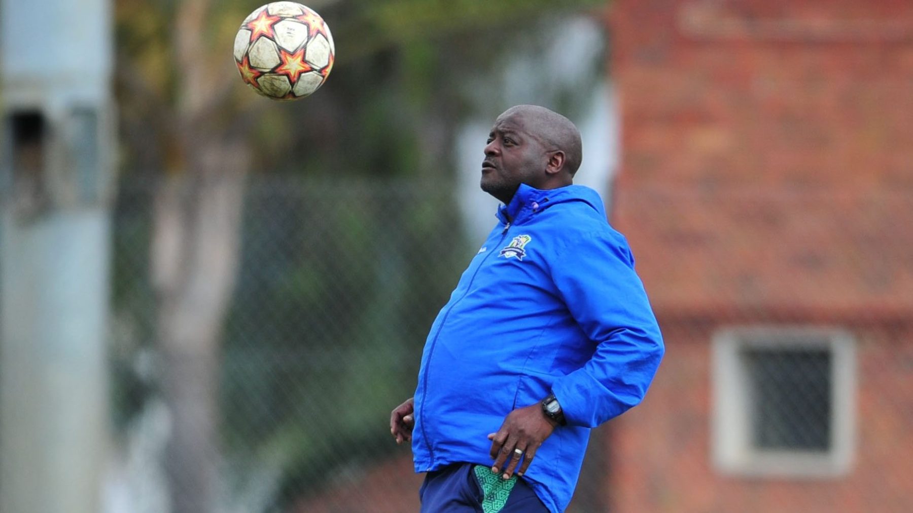 Marumo Gallants head coach Dan at training session 