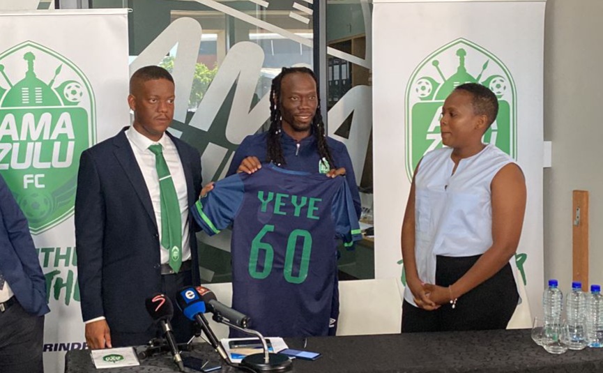 Reneilwe Letsholonyane unveiled as AmaZulu FC U17 head coach. 